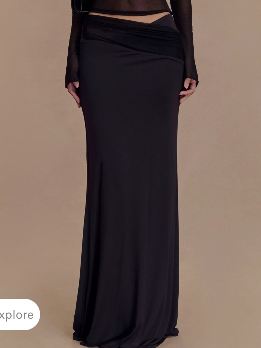 Meshki Black Skirt